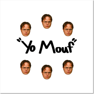 Dwight Around yo Mouth (light tees) Posters and Art